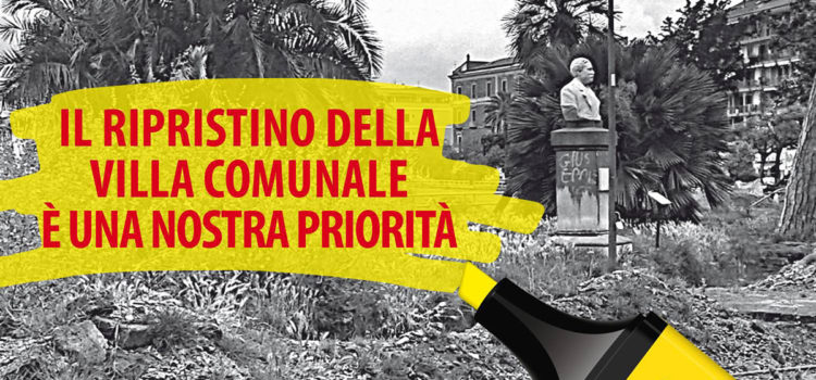 Ripristino Villa Comunale è nostra priorità