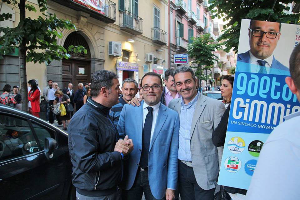 camminata chiusura tour elezioni Gaetano Cimmino stabia stabiesi