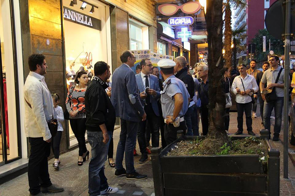 camminata chiusura tour elezioni Gaetano Cimmino stabiesi